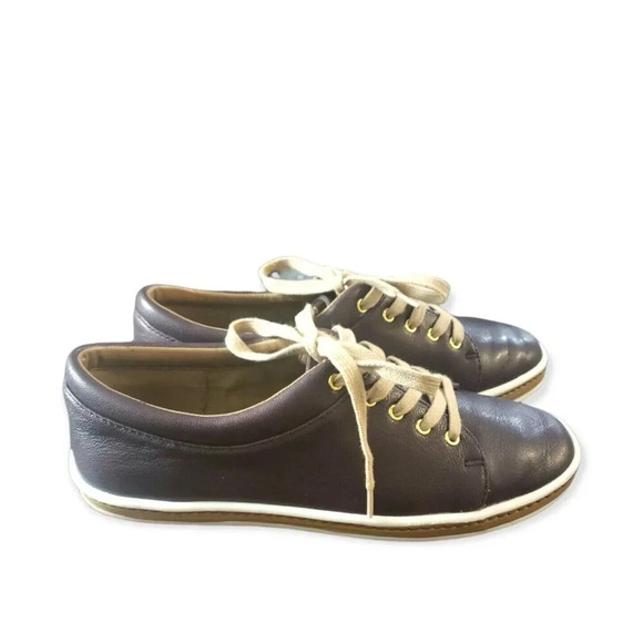 Aerosoles Function Sneakers Women's Size 8.5 Wine Leather Lace-up Fashion - Picture 3 of 7